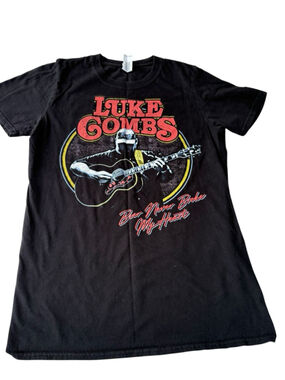 Luke Combs Concert Tee Mens S Beer Never Broke My Heart 2019 Tour Shirt Country
